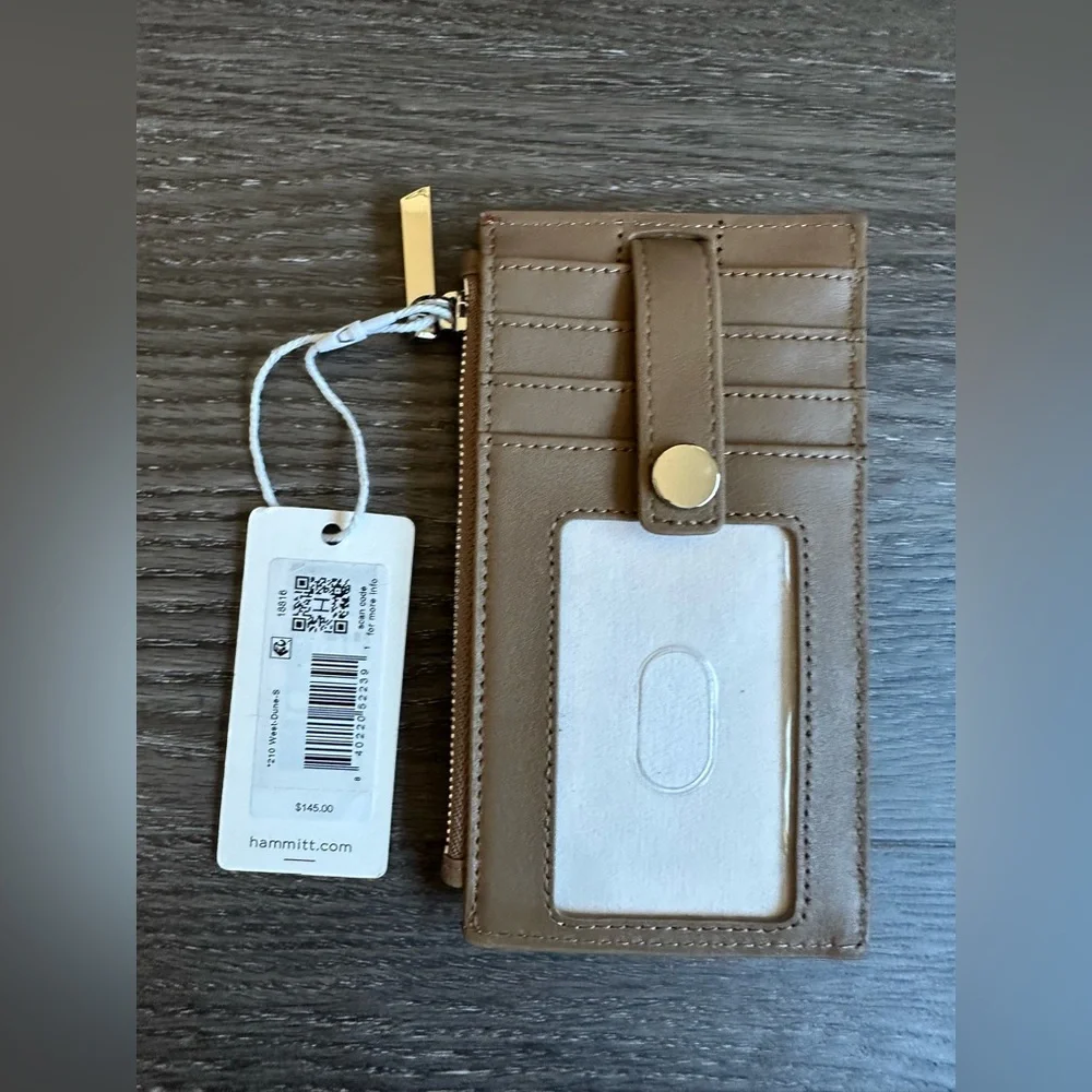 Hammitt 210 West Wallet/ Card Holder Dune/Silver LTD Release Color New With Tags